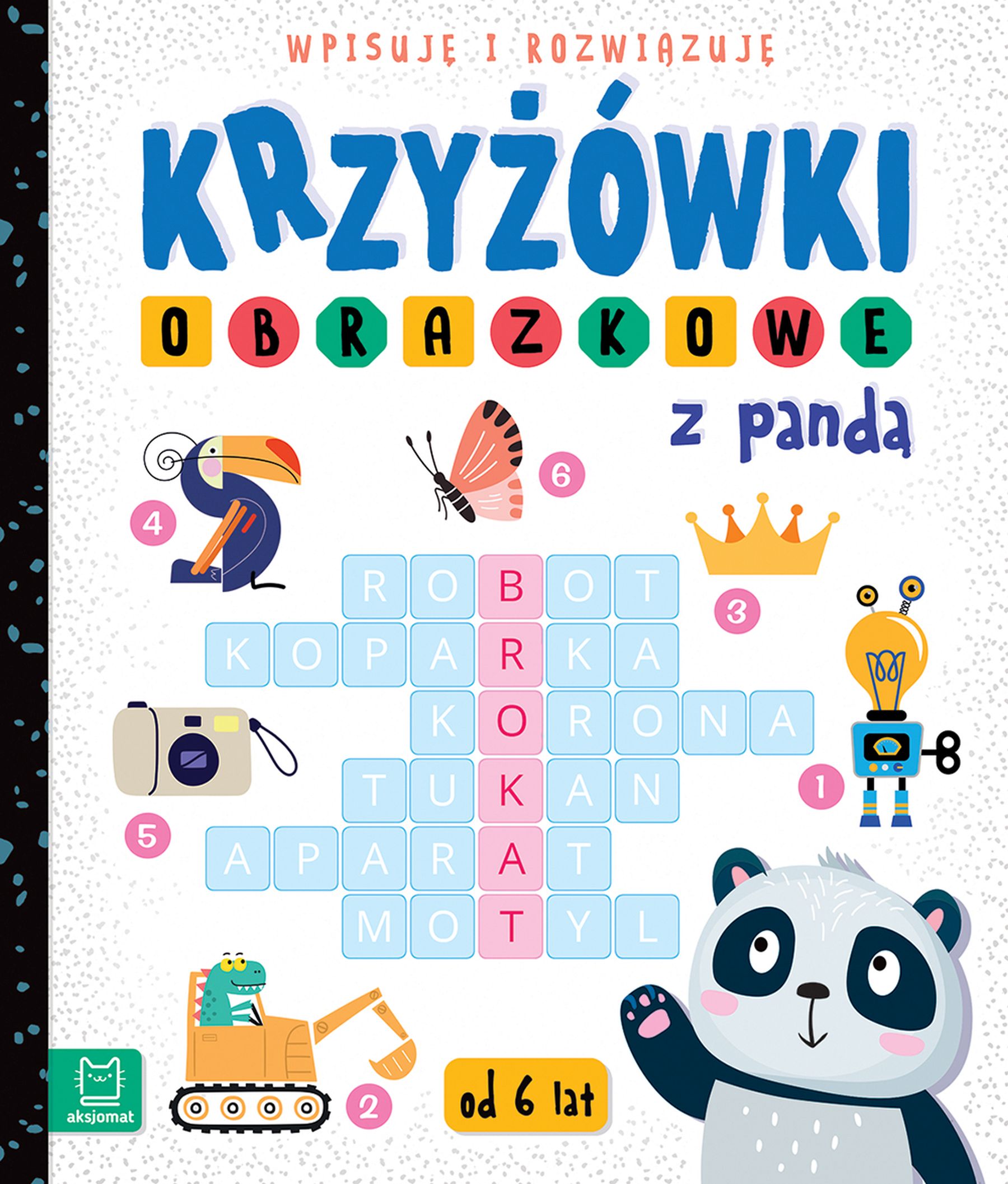 Image of Krzyżówki obrazkowe z pandą. Wpisuję i rozwiązuję