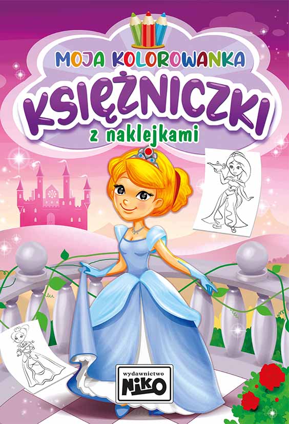 Image of Księżniczki. Moja kolorowanka z naklejkami