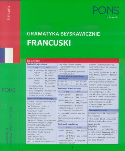 Image of Błyskawicznie gramatyka francuska PONS