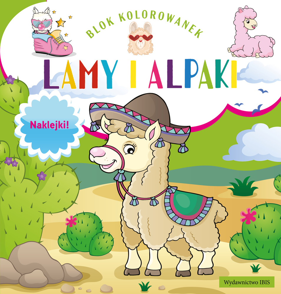 Image of Lamy i alpaki. Blok kolorowanek