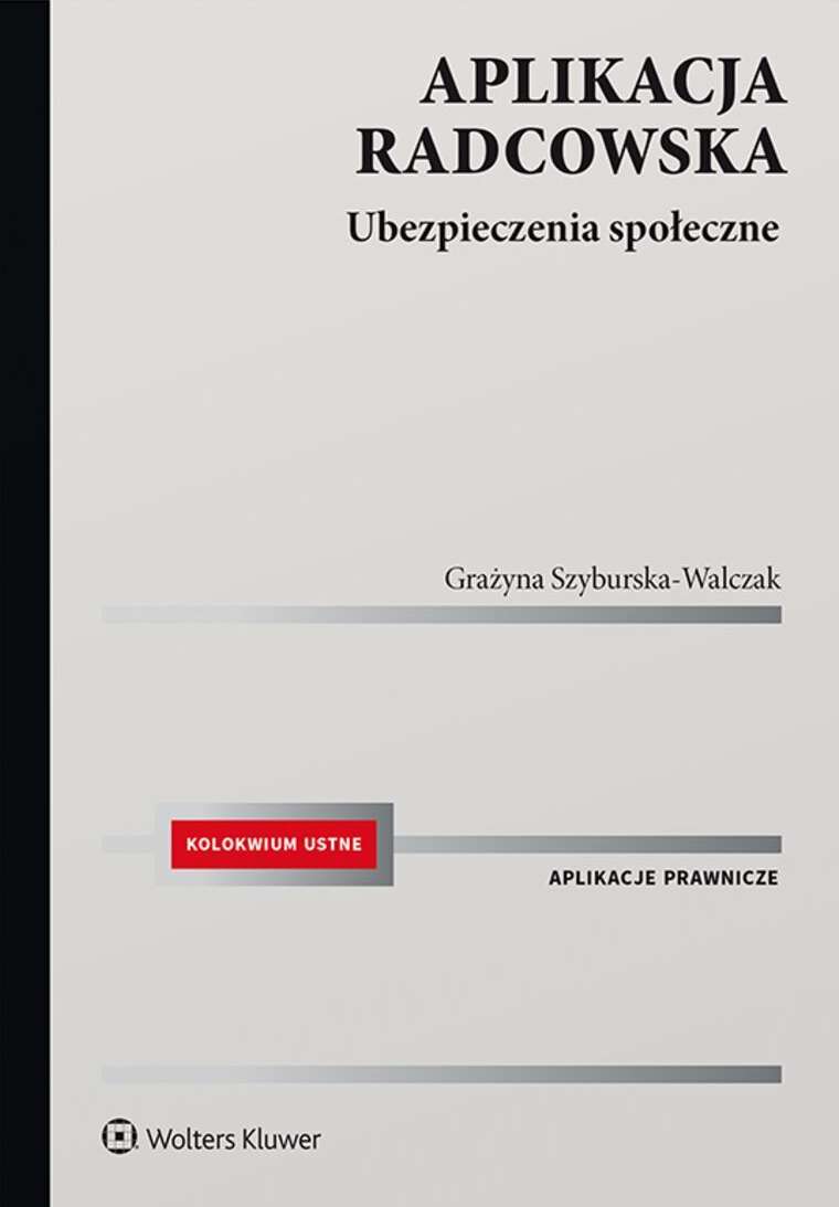 Image of Aplikacja radcowska. Ubezpieczenia społeczne