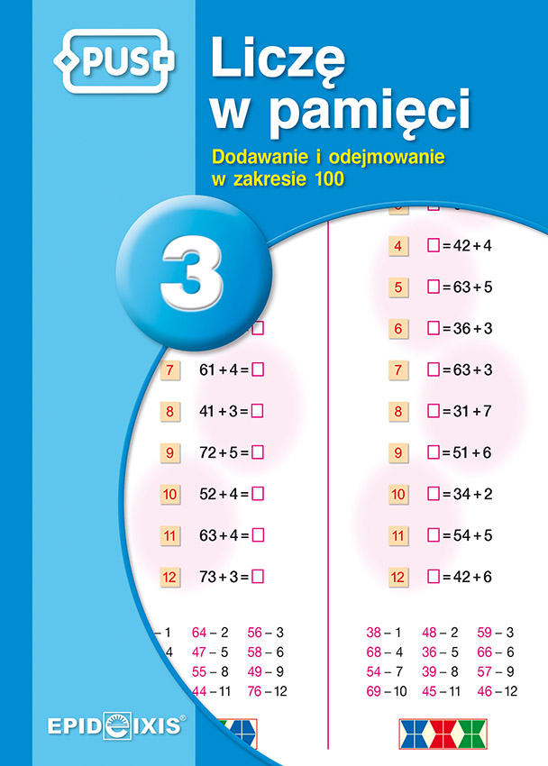 Image of PUS Liczę w pamięci dodawanie i odejmowanie w zakresie 100 część 3