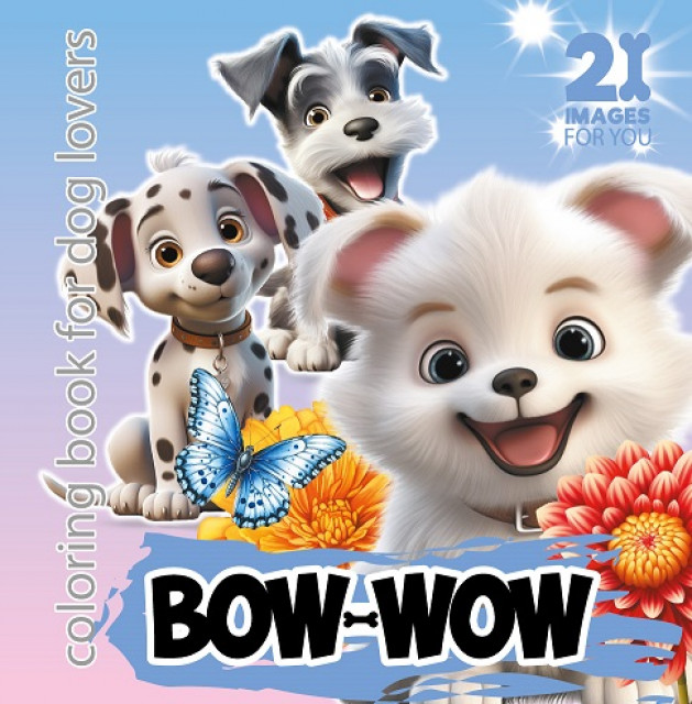 Image of Kolorowanka usztywniana Bow Wow niebieska