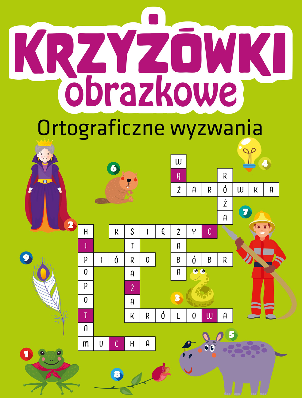 Image of Ortograficzne wyzwania. Krzyżówki obrazkowe