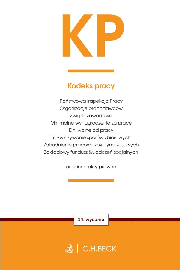 Image of KP. Kodeks pracy oraz ustawy towarzyszące wyd.14