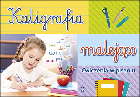 Image of Kaligrafia malejąco ćwiczenia w pisaniu