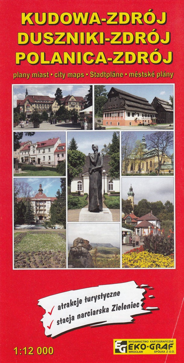 Image of Kudowa-Zdrój Duszniki-Zdrój Polanica-Zdrój 1:12 000