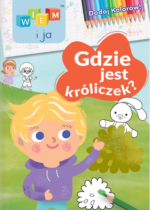 Image of Gdzie jest króliczek. Dodaj kolorów! Wiem i ja