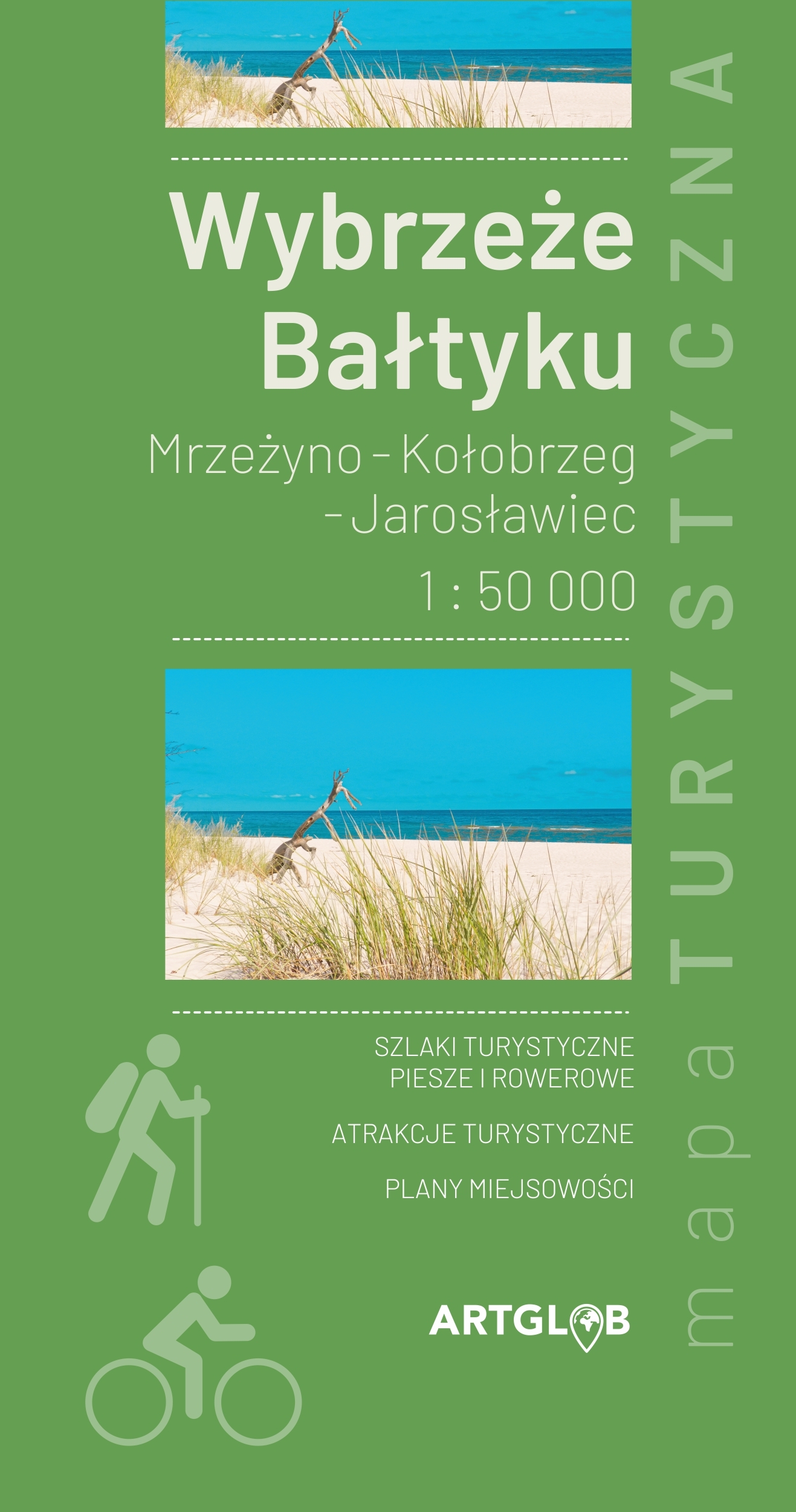 Image of Wybrzeże Bałtyku Mrzeżyno - Kołobrzeg - Jarosławiec 1:50 000