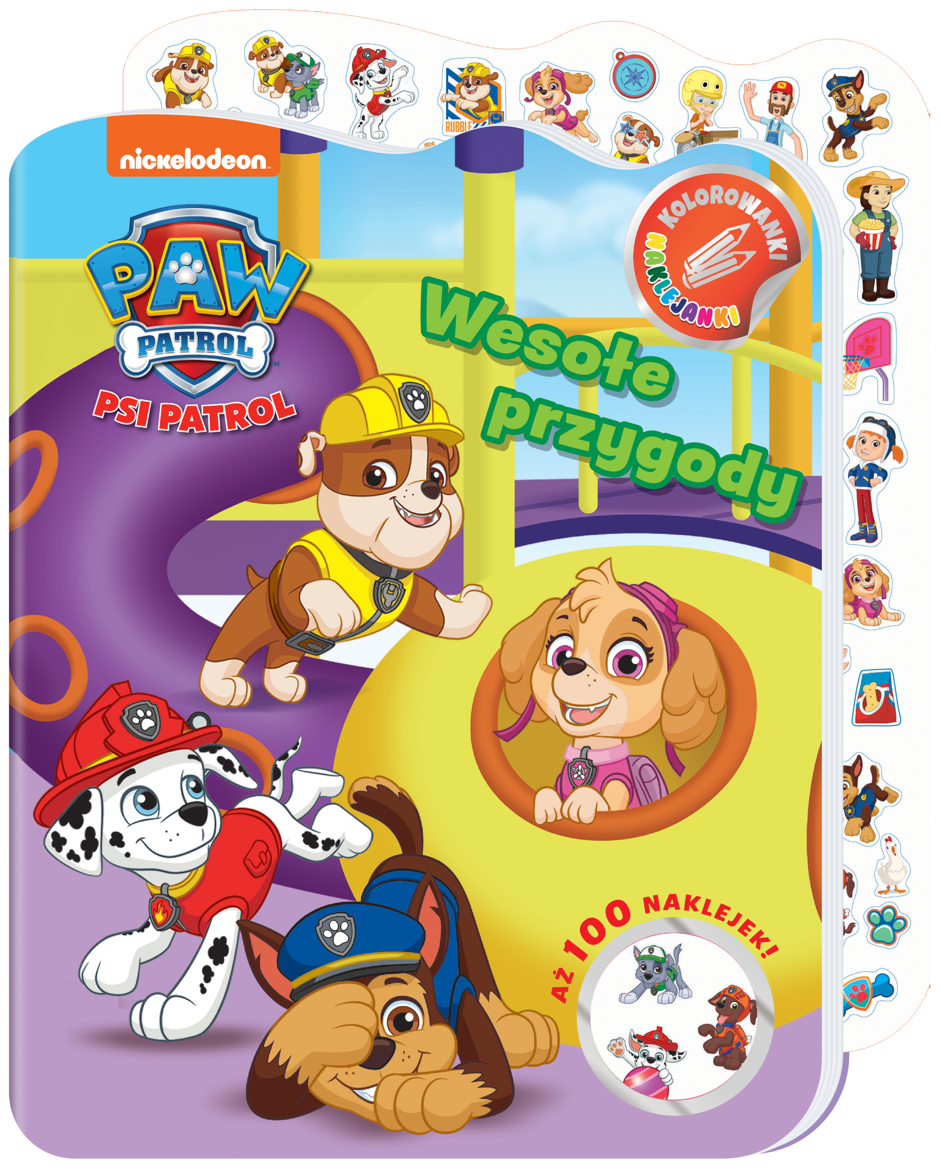 Image of Wesołe przygody. Psi Patrol. Kolorowanki naklejanki