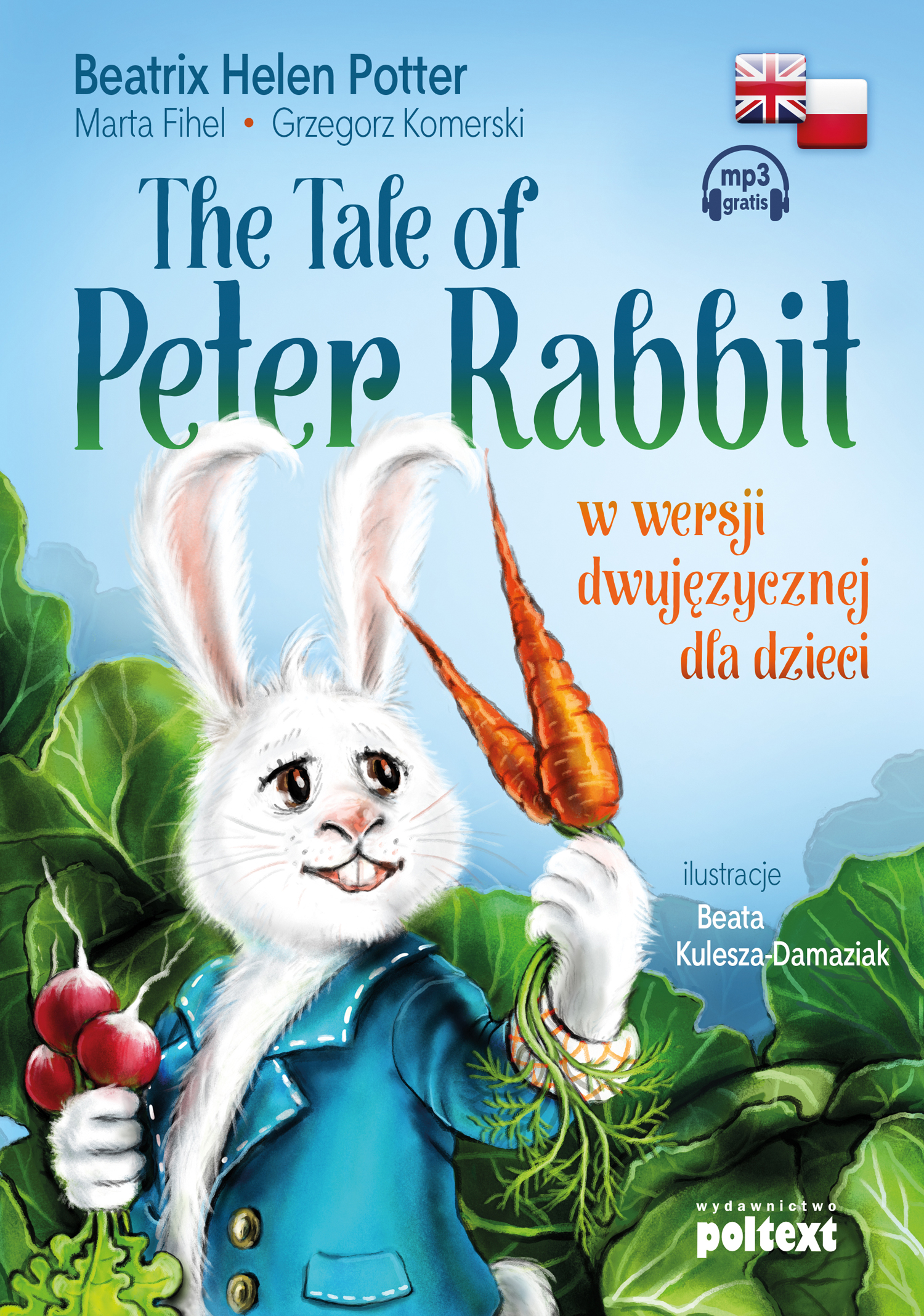 Image of The tale of peter rabbi w wersji dwujęzycznej dla dzieci