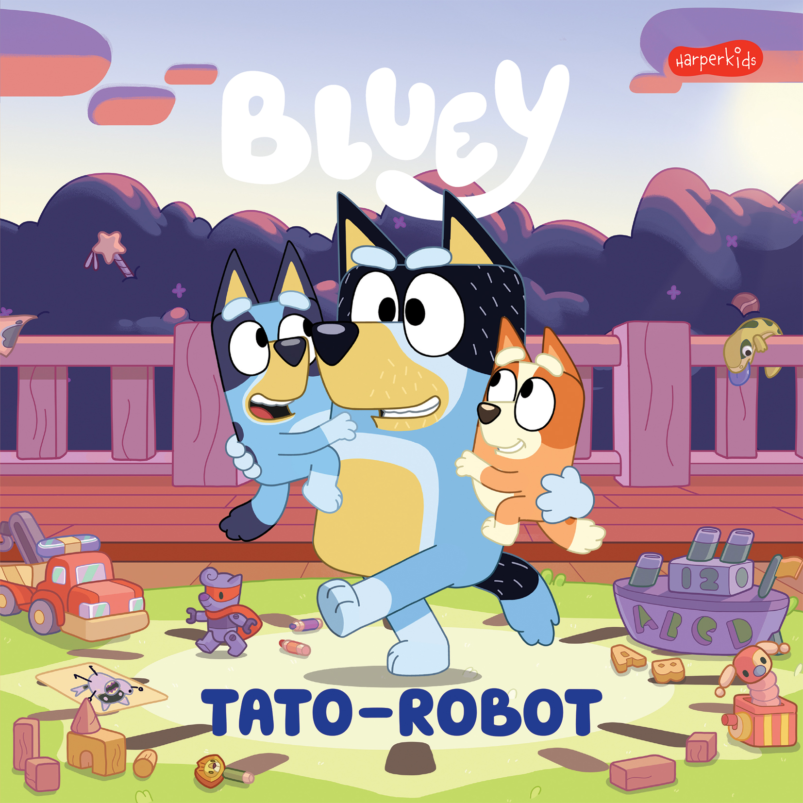 Image of Bluey. Tato-robot. Moja czytanka