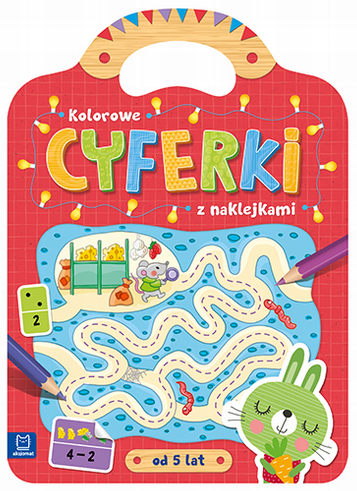 Image of Kolorowe cyferki z naklejkami