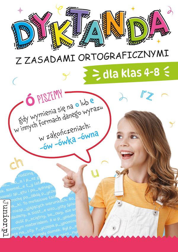 Image of Dyktanda z zasadami ortograficznymi dla klas 4-8