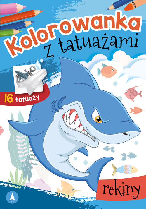Image of Kolorowanka z tatuażami Rekiny