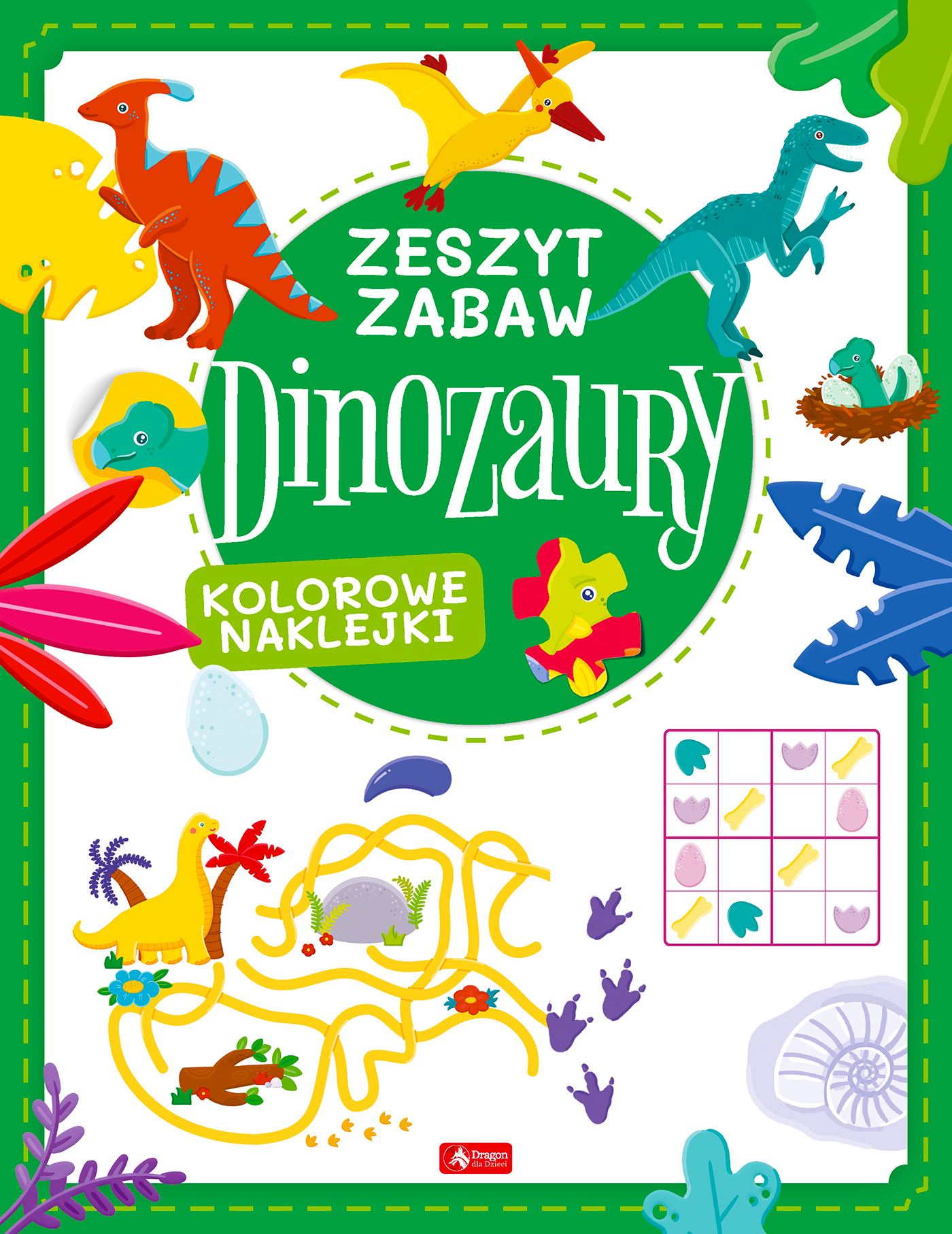 Image of Dinozaury. Zeszyt zabawy