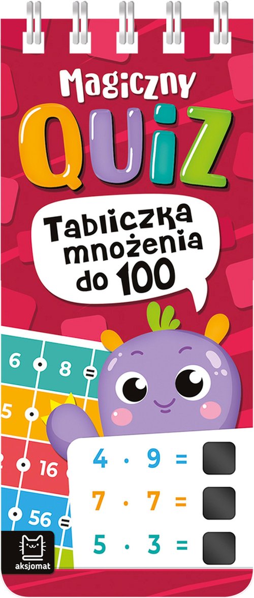 Image of Magiczny quiz. Tabliczka mnożenia do 100. Na spirali