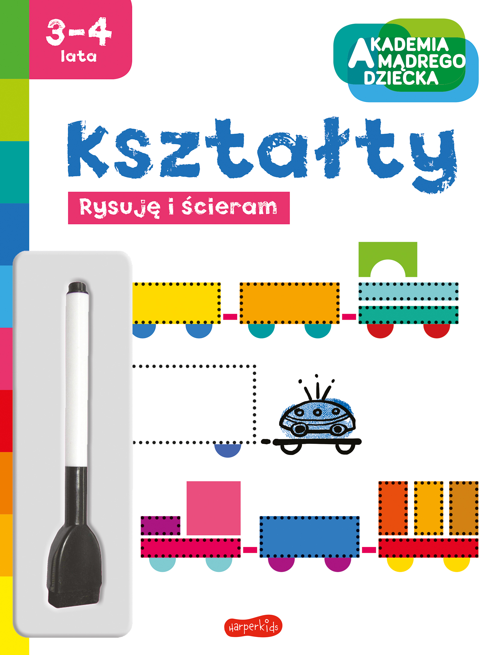 Image of Kształty. Akademia mądrego dziecka. Rysuję i ścieram
