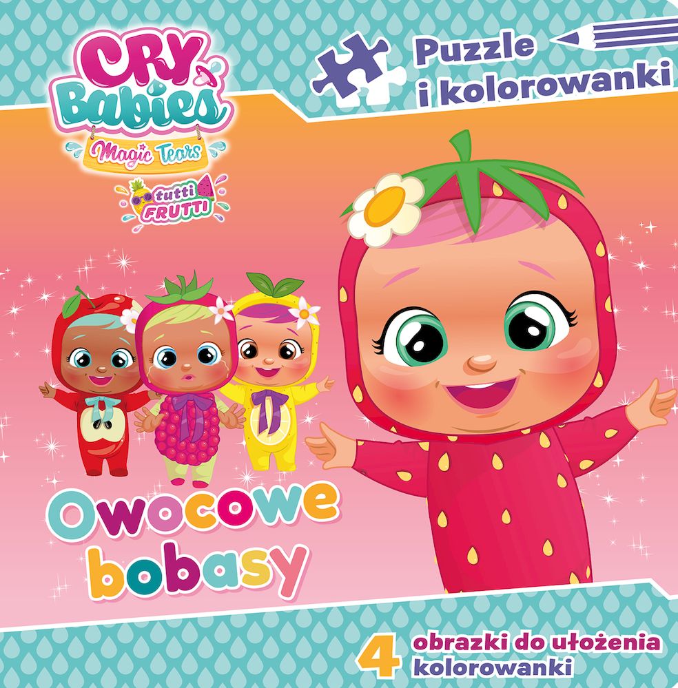 Image of Owocowe bobasy. Cry babies. Puzzle i kolorowanki