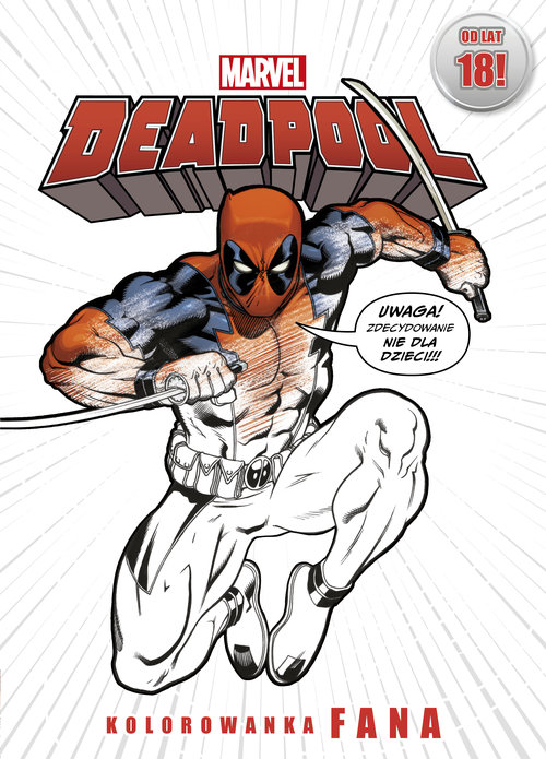 Image of Kolorowanka fana. Marvel Deadpool