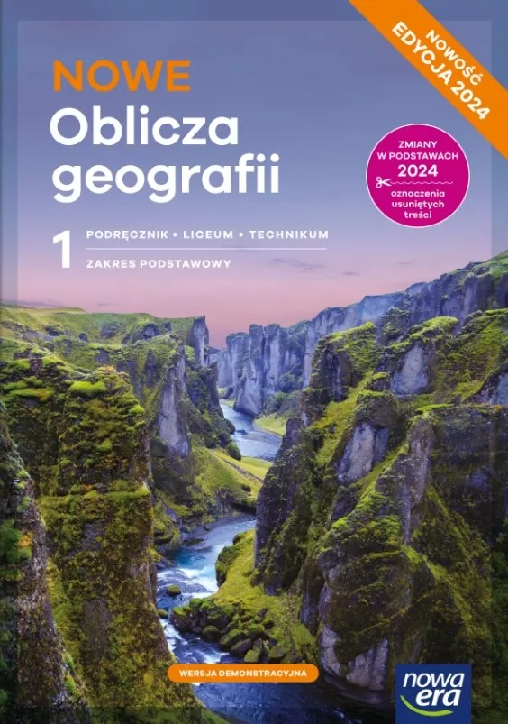 Image of Nowa geografia oblicza geografii podręcznik 1 liceum i technikum zakres podstawowy EDYCJA 2024