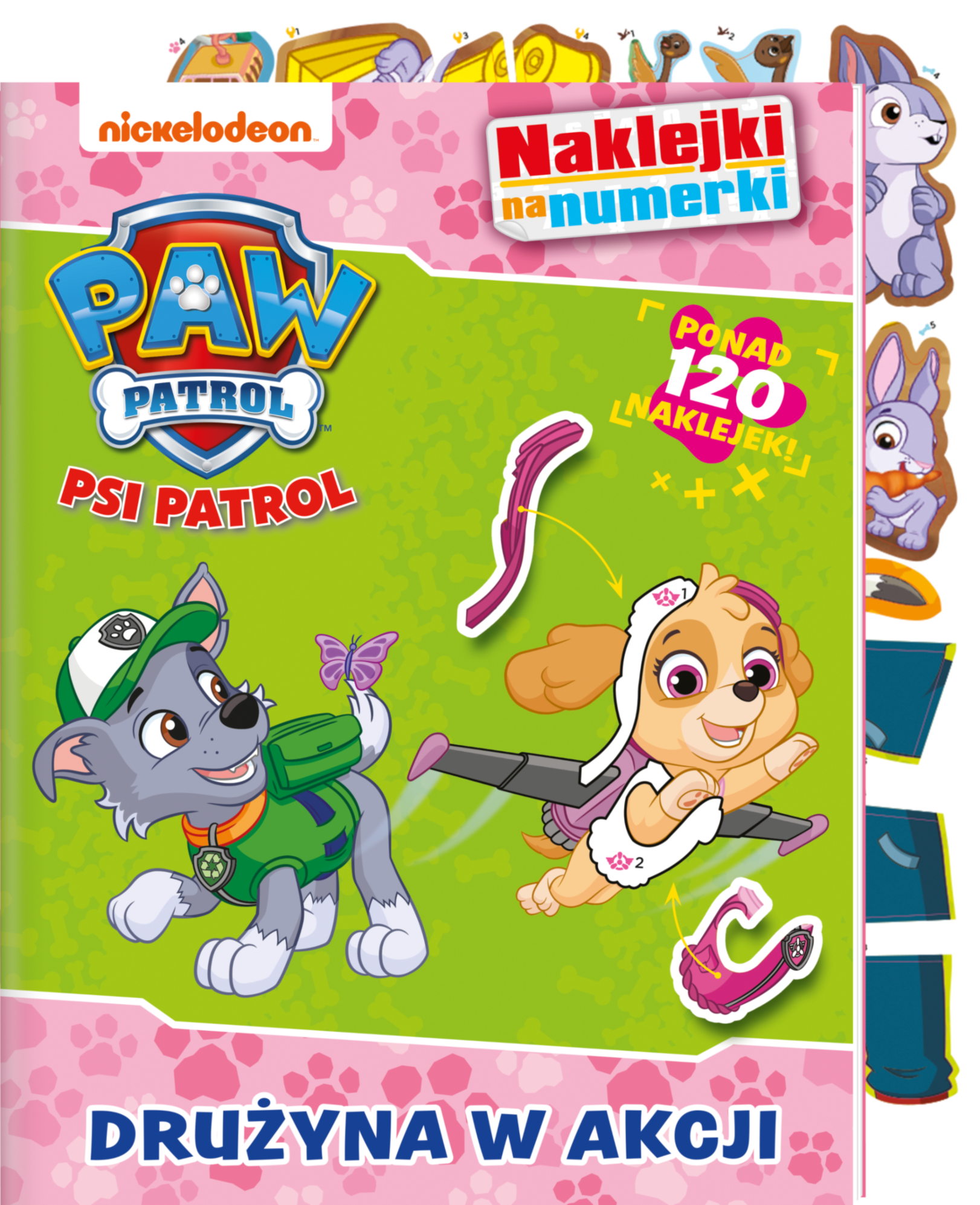 Image of Drużyna w akcji. Psi Patrol. Naklejki na numerki