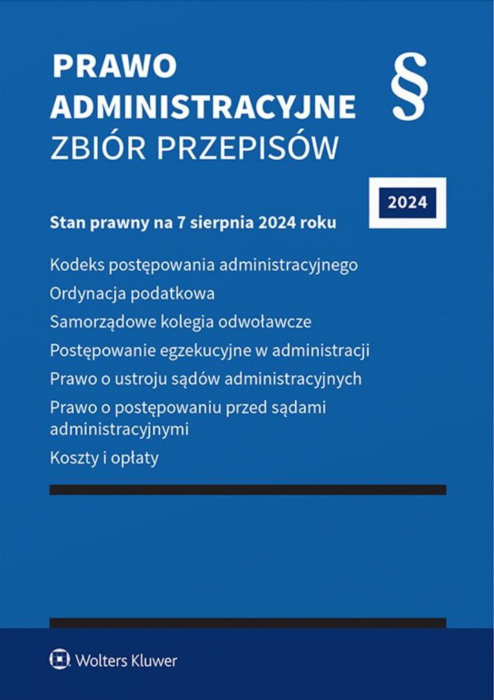 Image of Prawo administracyjne. Zbiór przepisów 2024