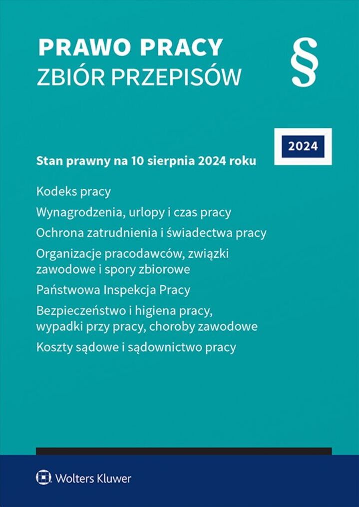 Image of Prawo pracy. Zbiór przepisów 2024