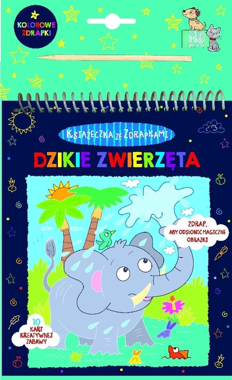 Image of Dzikie zwierzęta. Kolorowe zdrapki