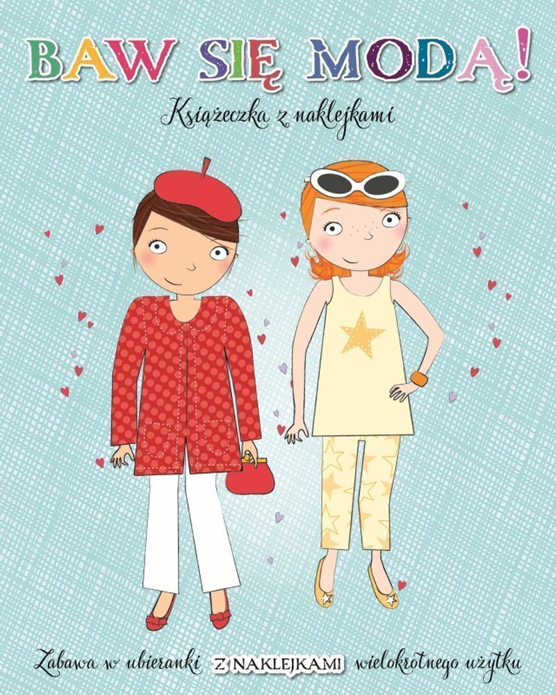 Image of Baw się modą z naklejkami! Turkusowa