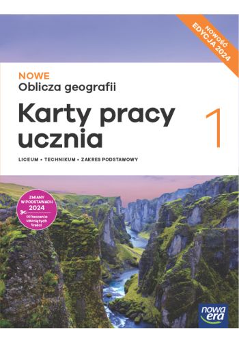 Image of Nowa geografia oblicza geografii karty pracy 1 liceum i technikum zakres podstawowy EDYCJA 2024