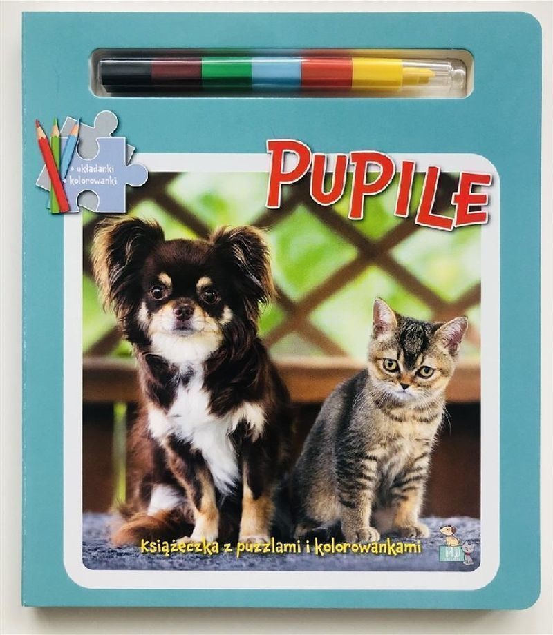 Image of Pupile. Książeczki z puzzlami, kolorowankami i kolorową kredką