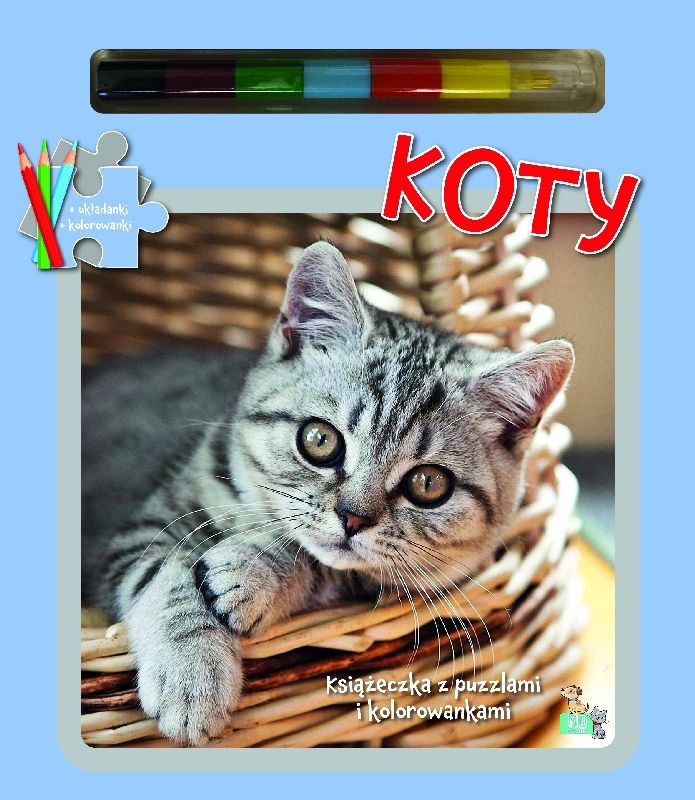 Image of Koty. Książeczki z puzzlami, kolorowankami i kolorową kredką