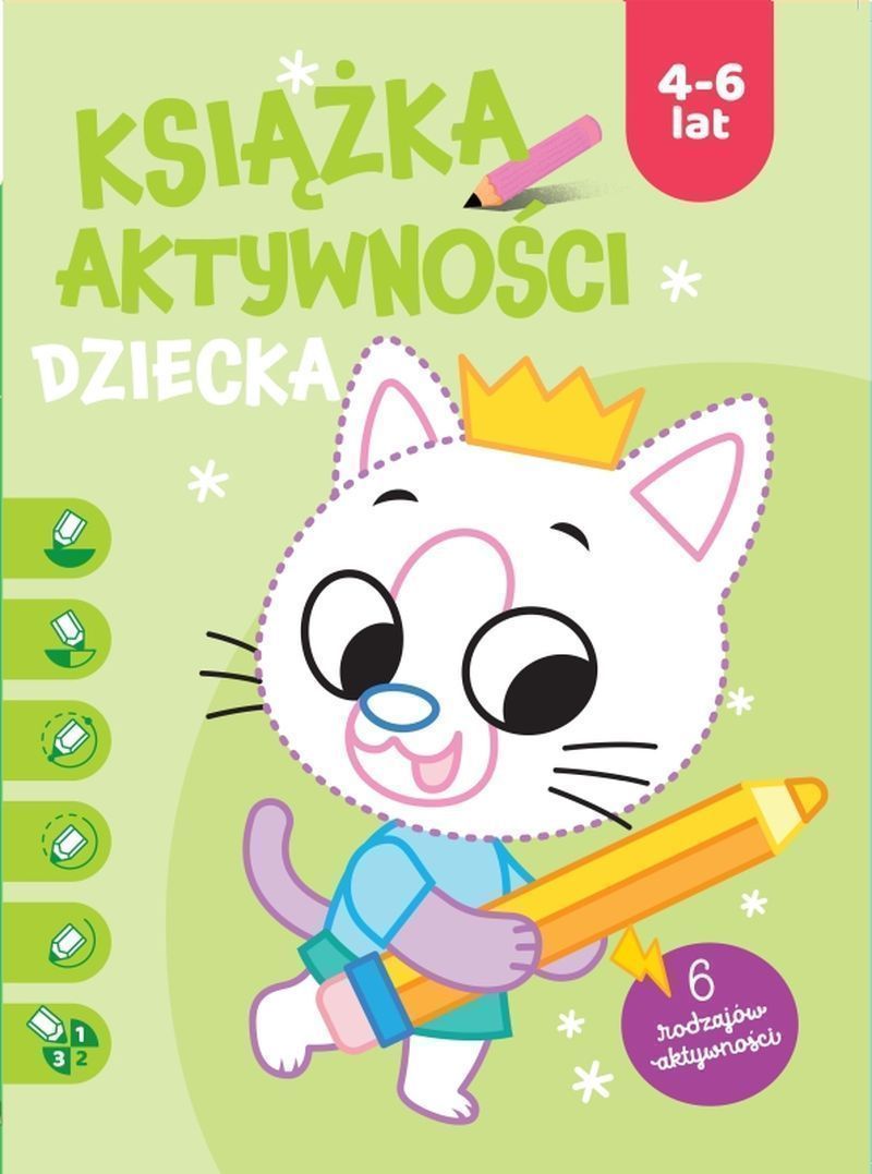 Image of Książka aktywności dziecka 4-6 lat. Zielona