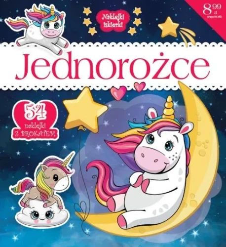 Image of Jednorożce. 54 naklejki z brokatem