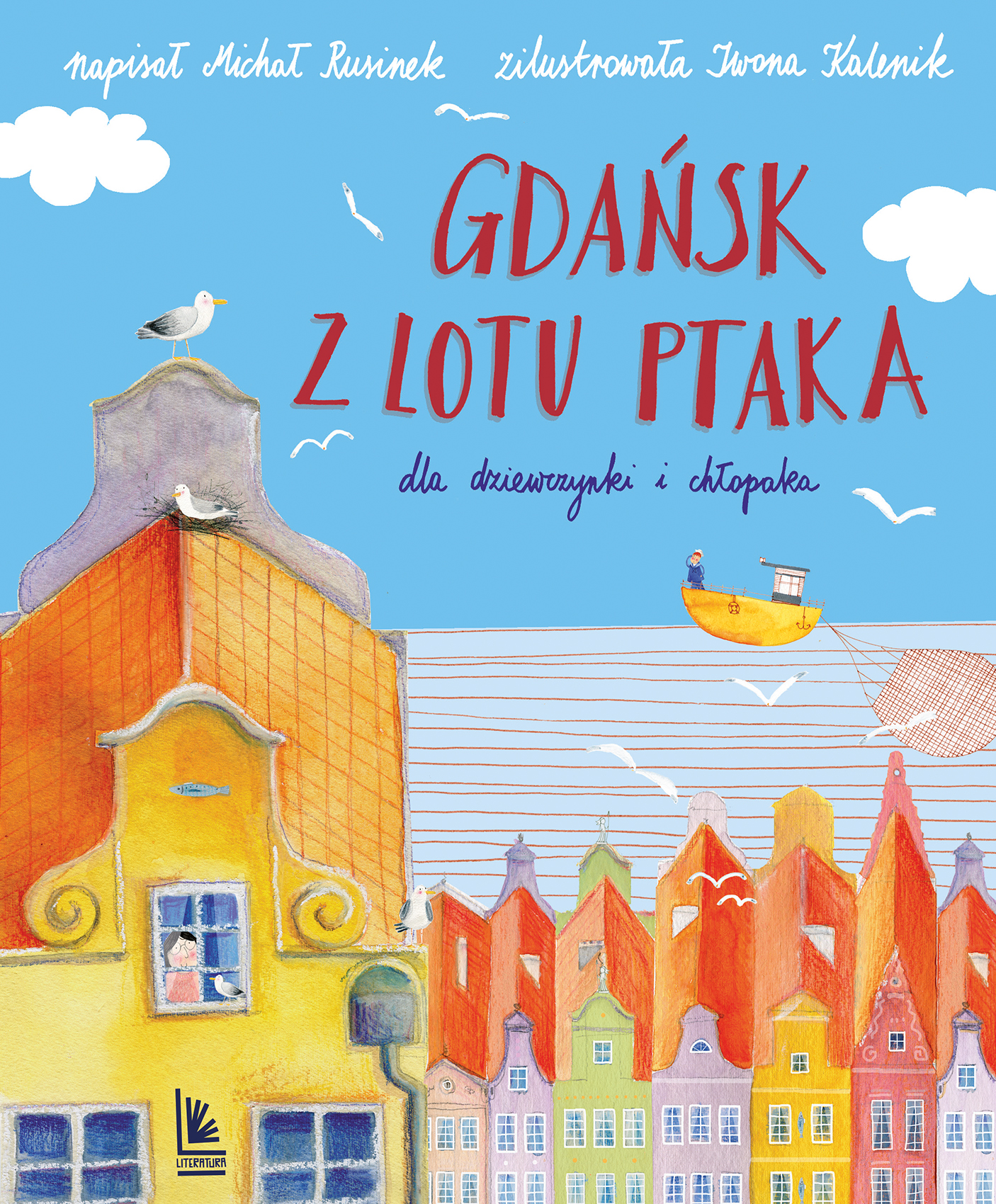 Image of Gdańsk z lotu ptaka dla dziewczynki i chłopaka
