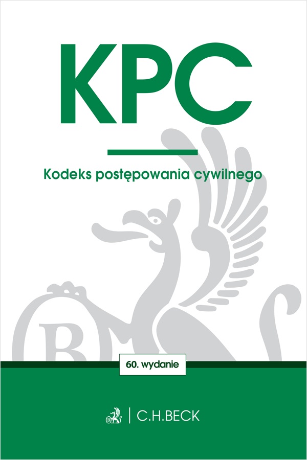 Image of KPC. Kodeks postępowania cywilnego wyd. 60