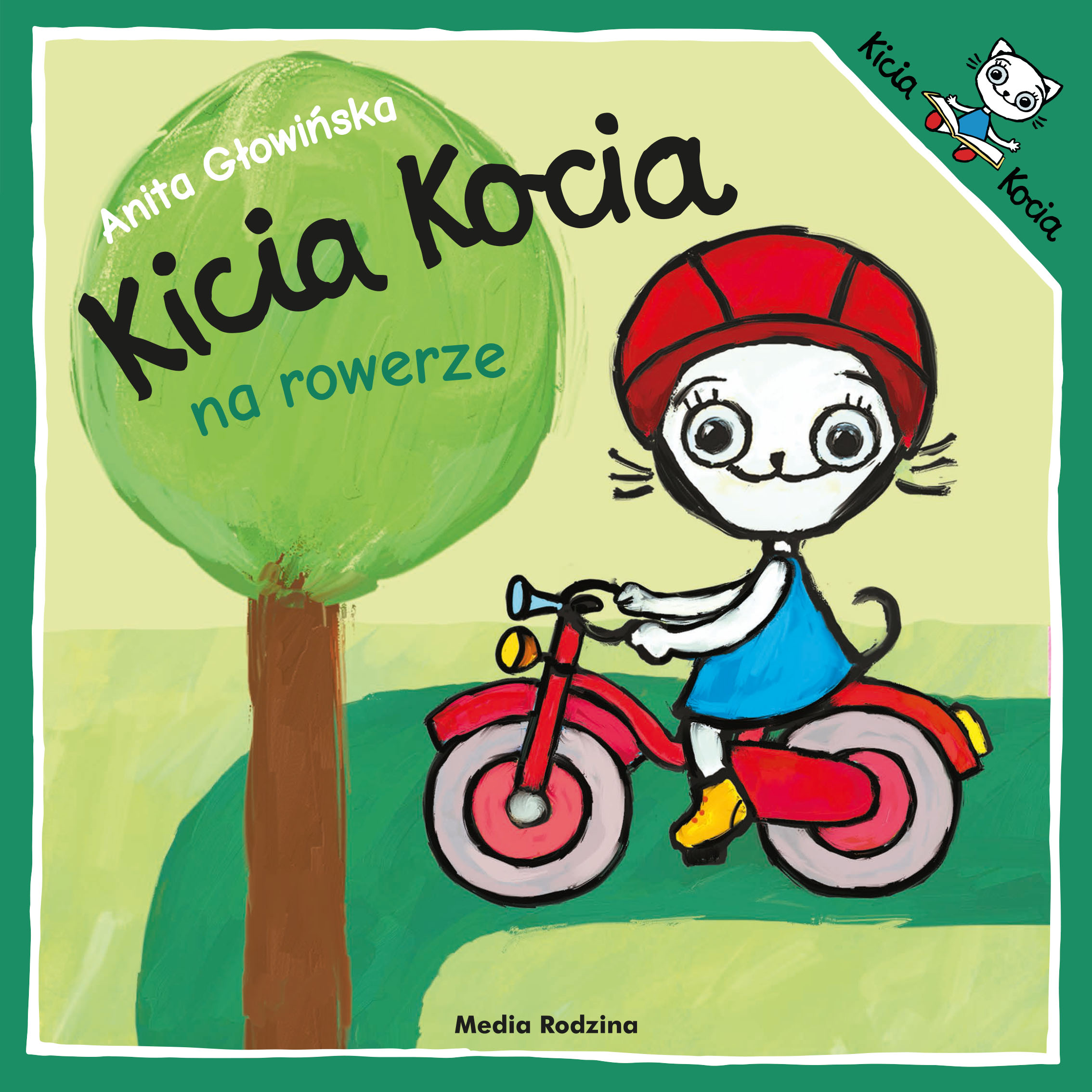 Image of Kicia Kocia na rowerze. Kicia Kocia