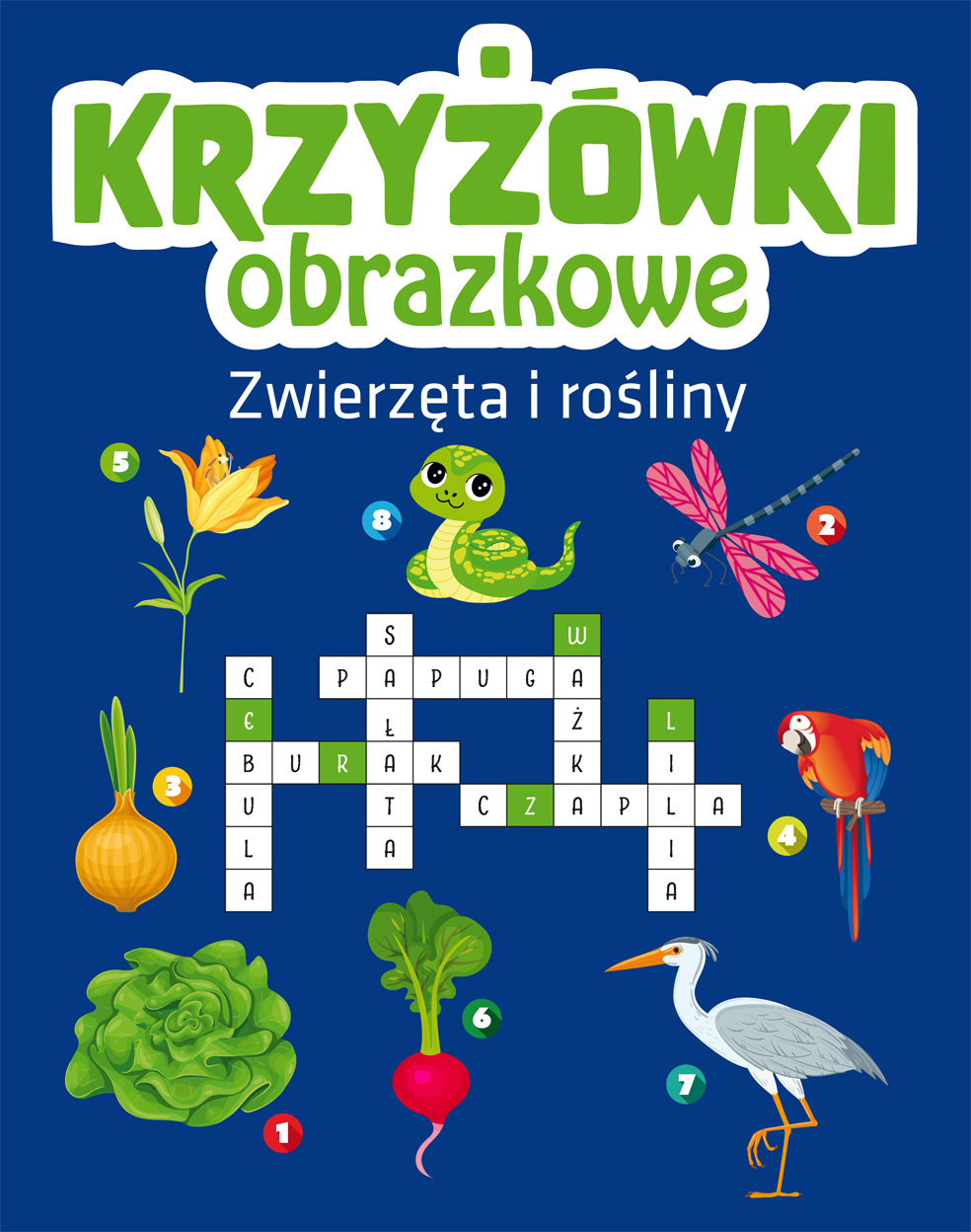 Image of Zwierzęta i rośliny. Krzyżówki obrazkowe
